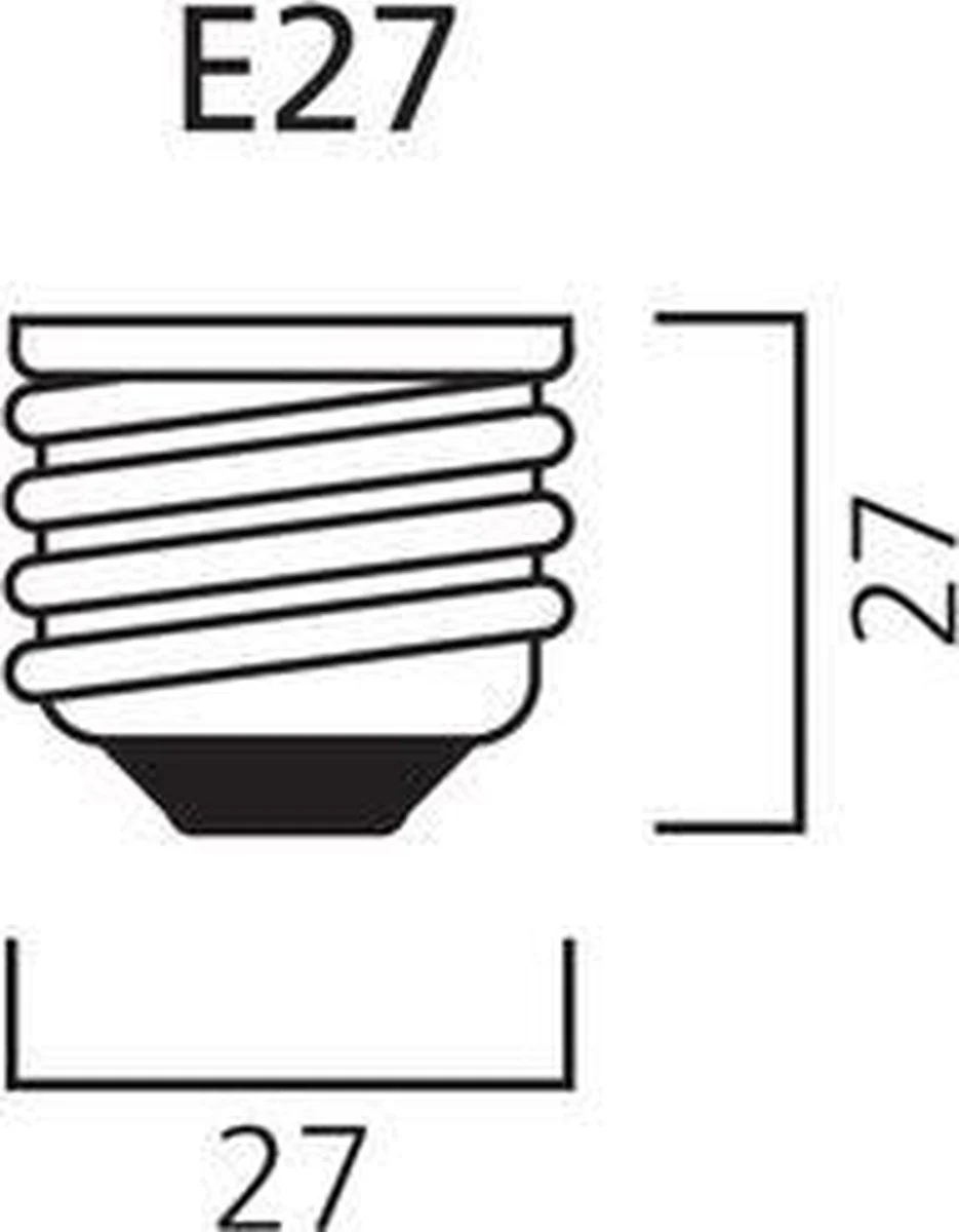 10 x Verhuisfitting E27 met kroonsteen - Set van 10 E27 lampfittingen max. 60W - Image 5
