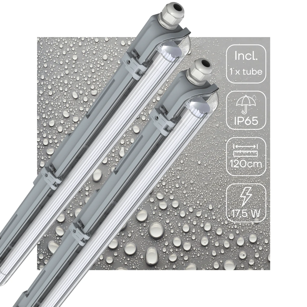 2 PACK - LED's Light LED TL armatuur 120 cm compleet met LED TL buis - 2160lm - Image 2