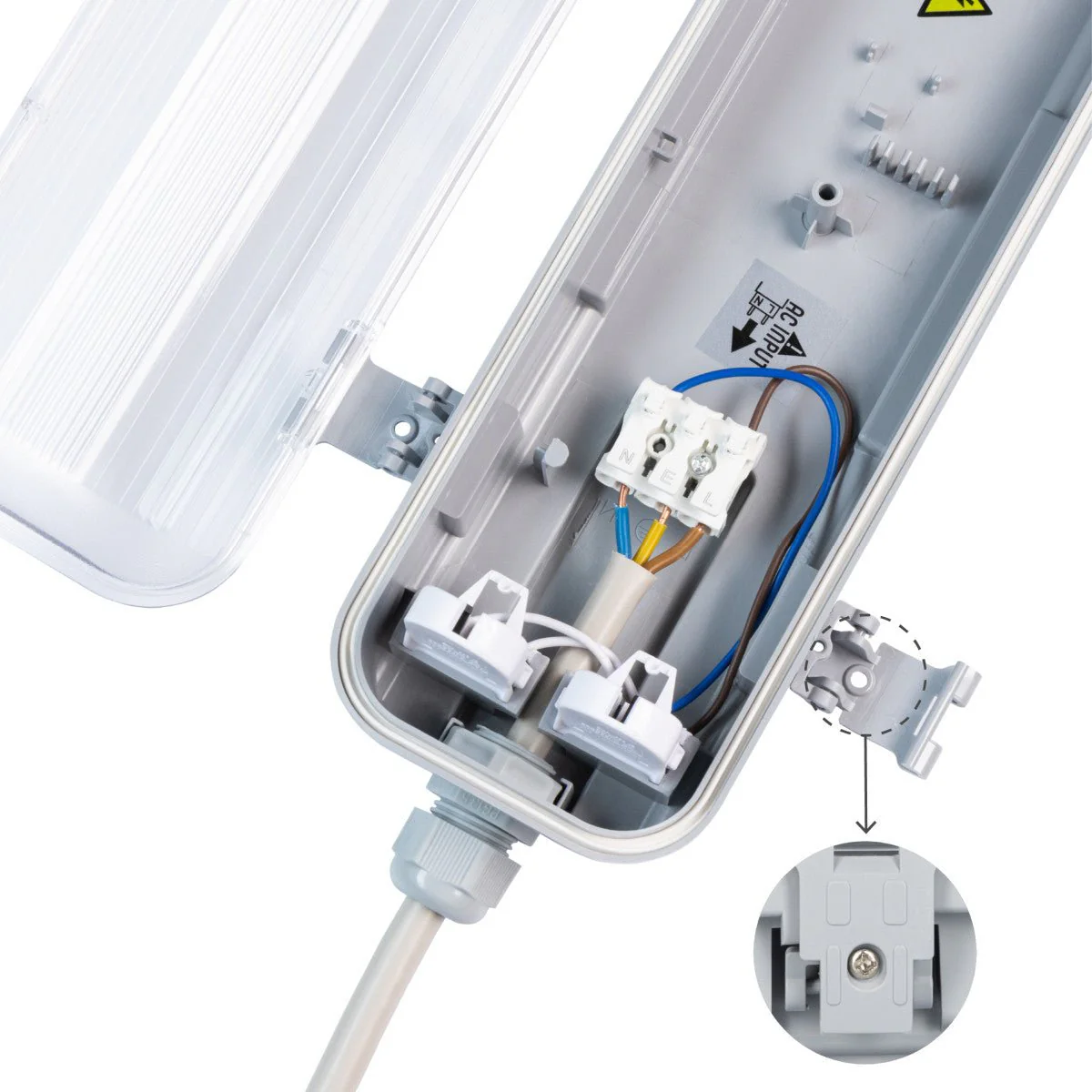 LED's Light LED TL dubbel armatuur 120 cm - Compleet met 2 LED TL buizen 120 cm - 4320lm - Image 6