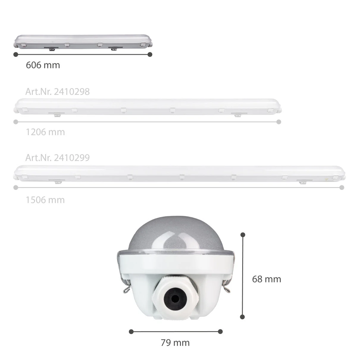LED's Light Pro Philips TL Armatuur Strip 60 cm - Koppelbaar - Energielabel B - IP65 waterdicht - 2650 lm - 175lm/w - Image 10