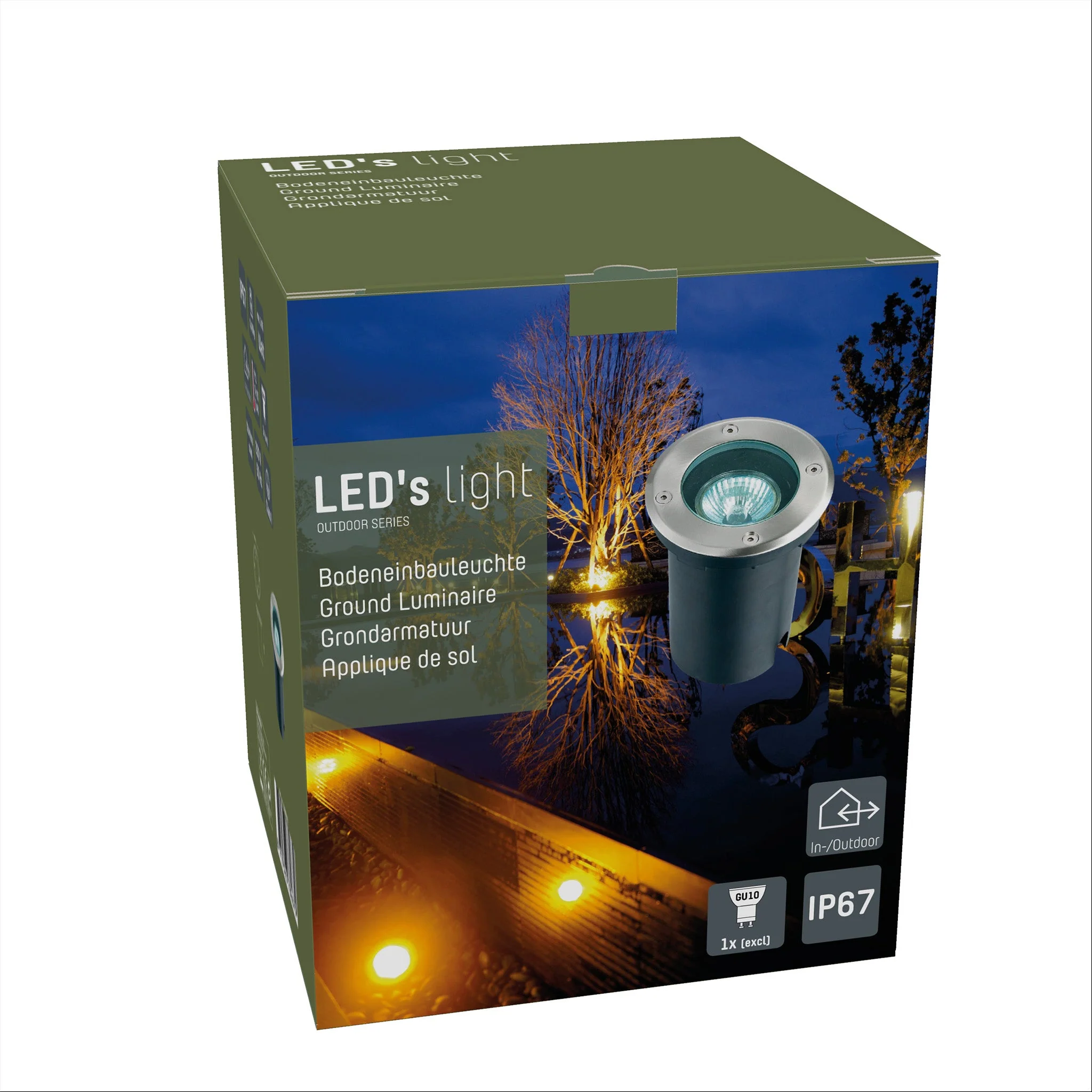 LED's Light RVS LED Grondspot inbouw rond - Voor oprit en tuin - IP67 waterdicht - Zilver - Image 7