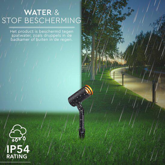 LED's Light Prikspot Tuinverlichting - Kantelbaar - GU10 fitting - IP54 waterbestendig - Antraciet - Image 4