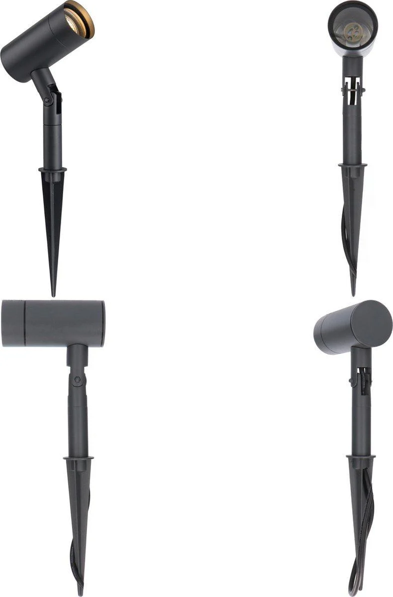 LED's Light Prikspot Tuinverlichting - Kantelbaar - GU10 fitting - IP54 waterbestendig - Antraciet - Image 5