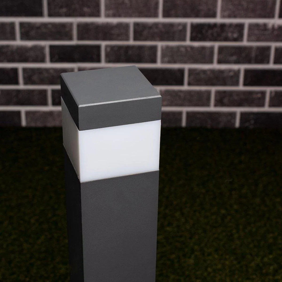 LED Lantaarnpaal Mat met E27 fitting - IP44 - Sora - 76 cm - Grijs - Image 3