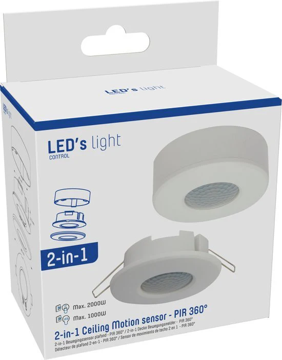 LED's Light Plafond Bewegingsmelder - Bewegingssensor en daglichtsensor - 360 graden detectie - 8 meter bereik - Image 8