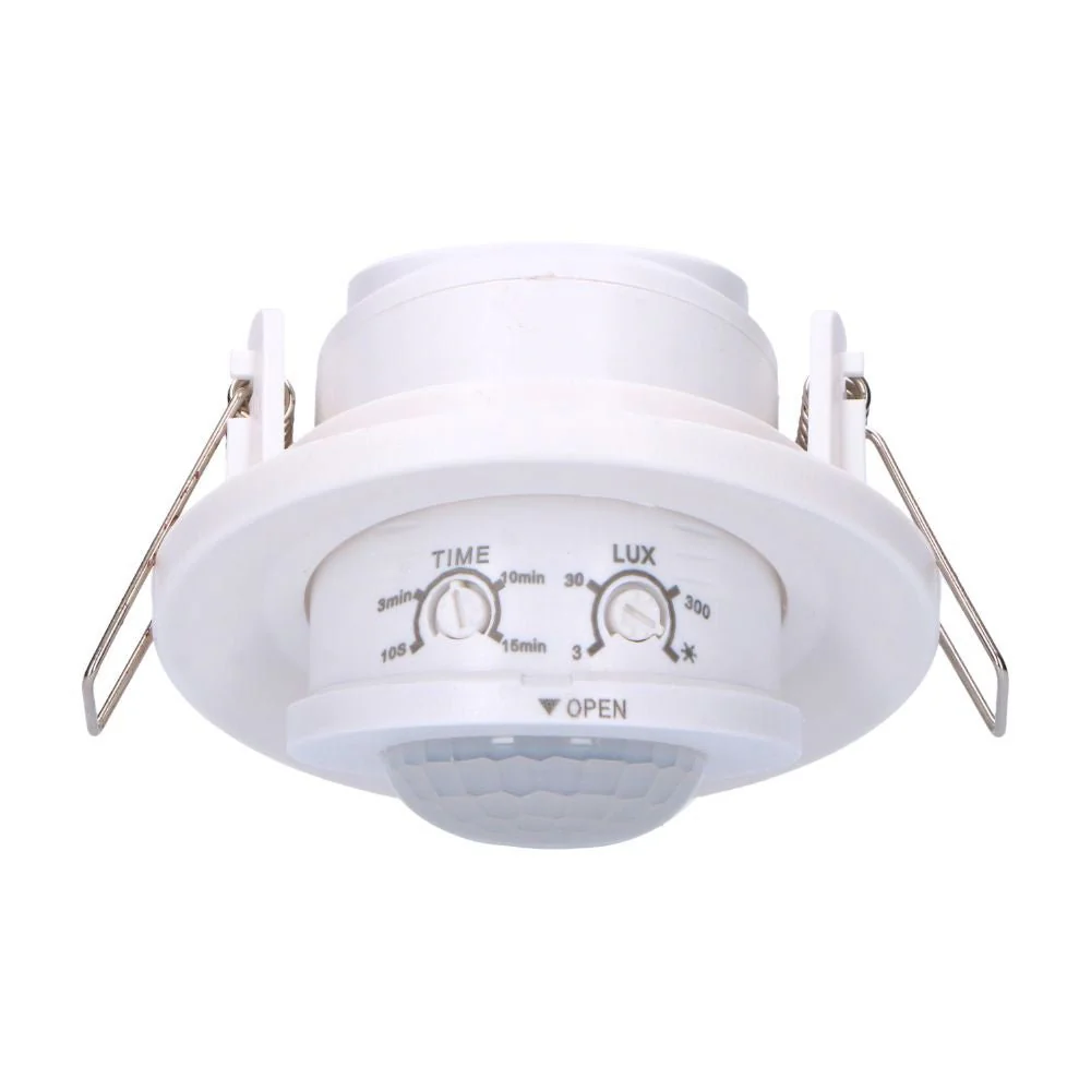 LED's Light Inbouw Bewegingsmelder - 0 tot 1200W - Detectiebereik van 8 meter - Image 7