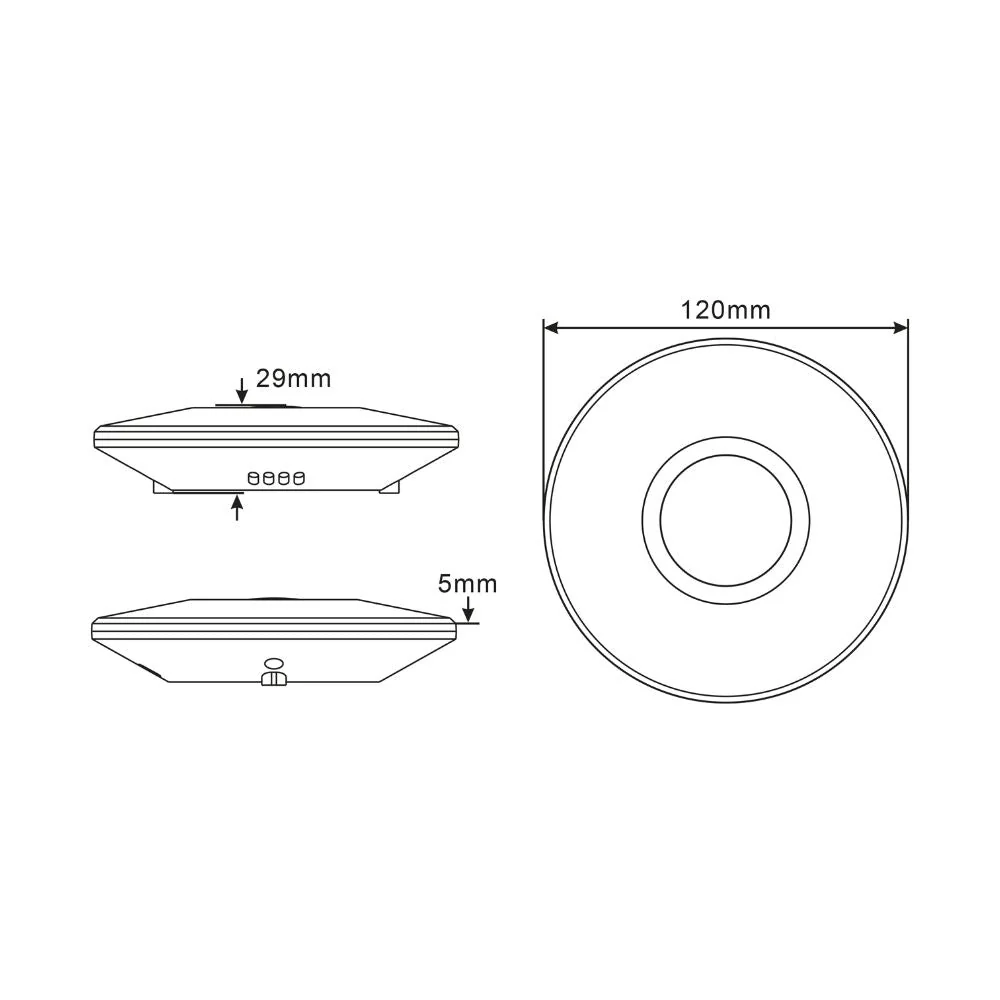 2in1 bewegingsmelder plafond - Bewegingssensor & Daglichtsensor - 6 meter bereik - Image 6