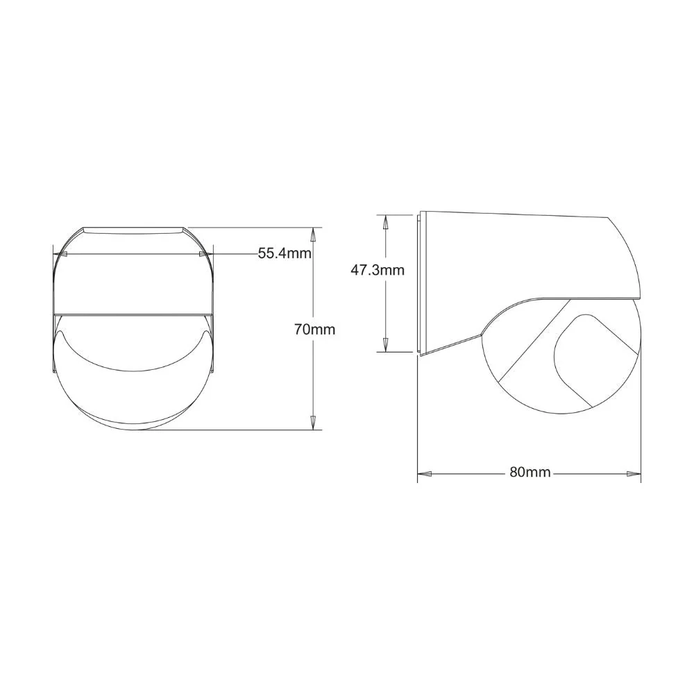 LED's Light 2-in-1 Bewegingsmelder met 12 meter bereik - Voor binnen & buiten - Wandmontage - Wit - Image 7