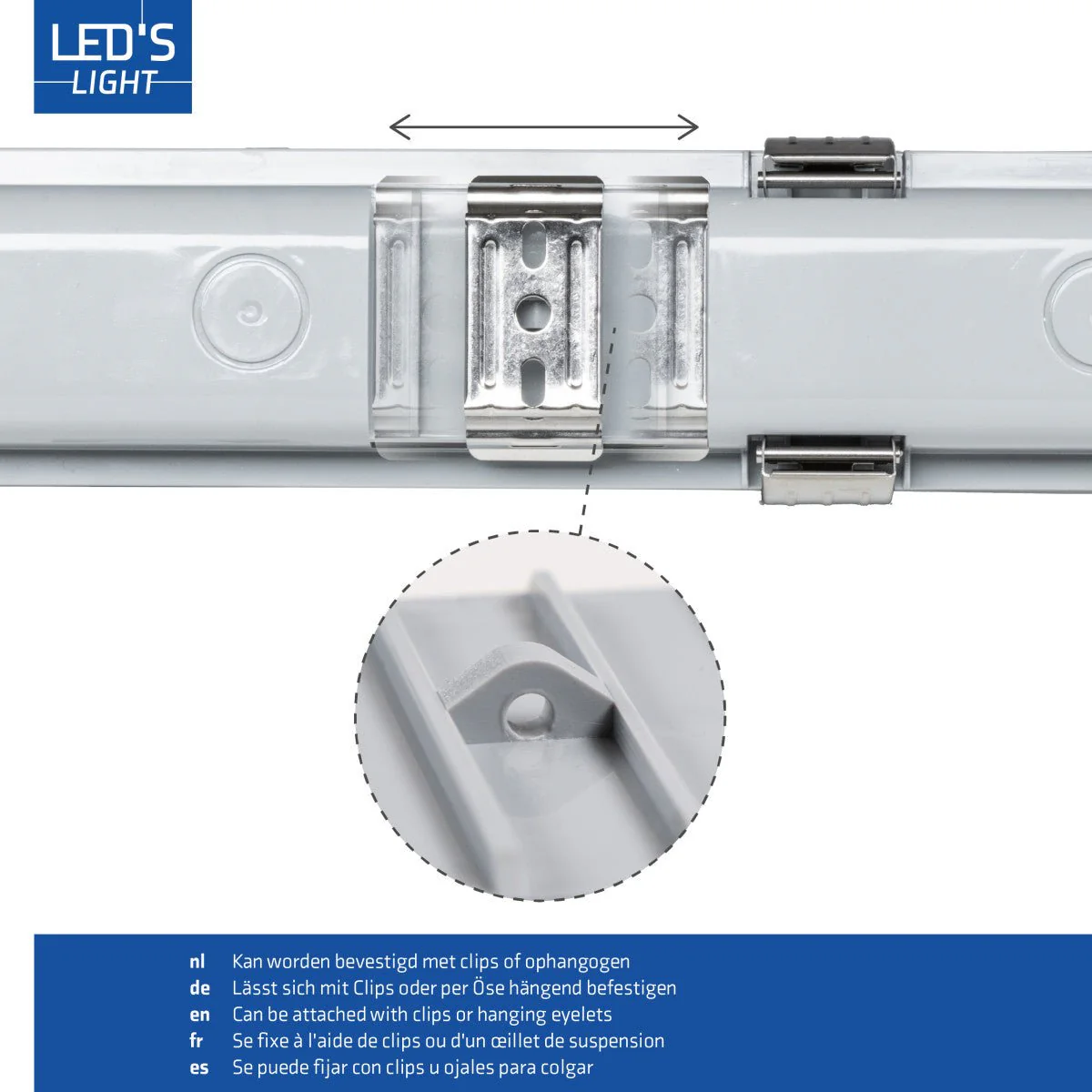 LED's Light Complete LED TL lamp met LED buis 120 cm - Binnen en buiten - 2130 lm - 1x11,5W - 4000K - High Efficiency - Energie Label B - Image 7