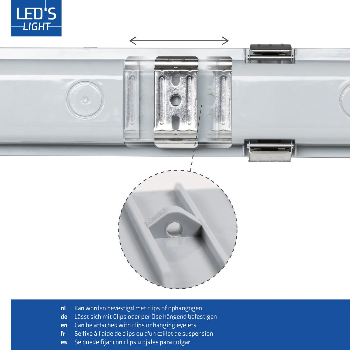 LED's Light Complete LED TL lamp met LED buis 60 cm - Binnen en buiten - 1100 lm - 1x6W - 185lm/w - Energielabel B - Image 7