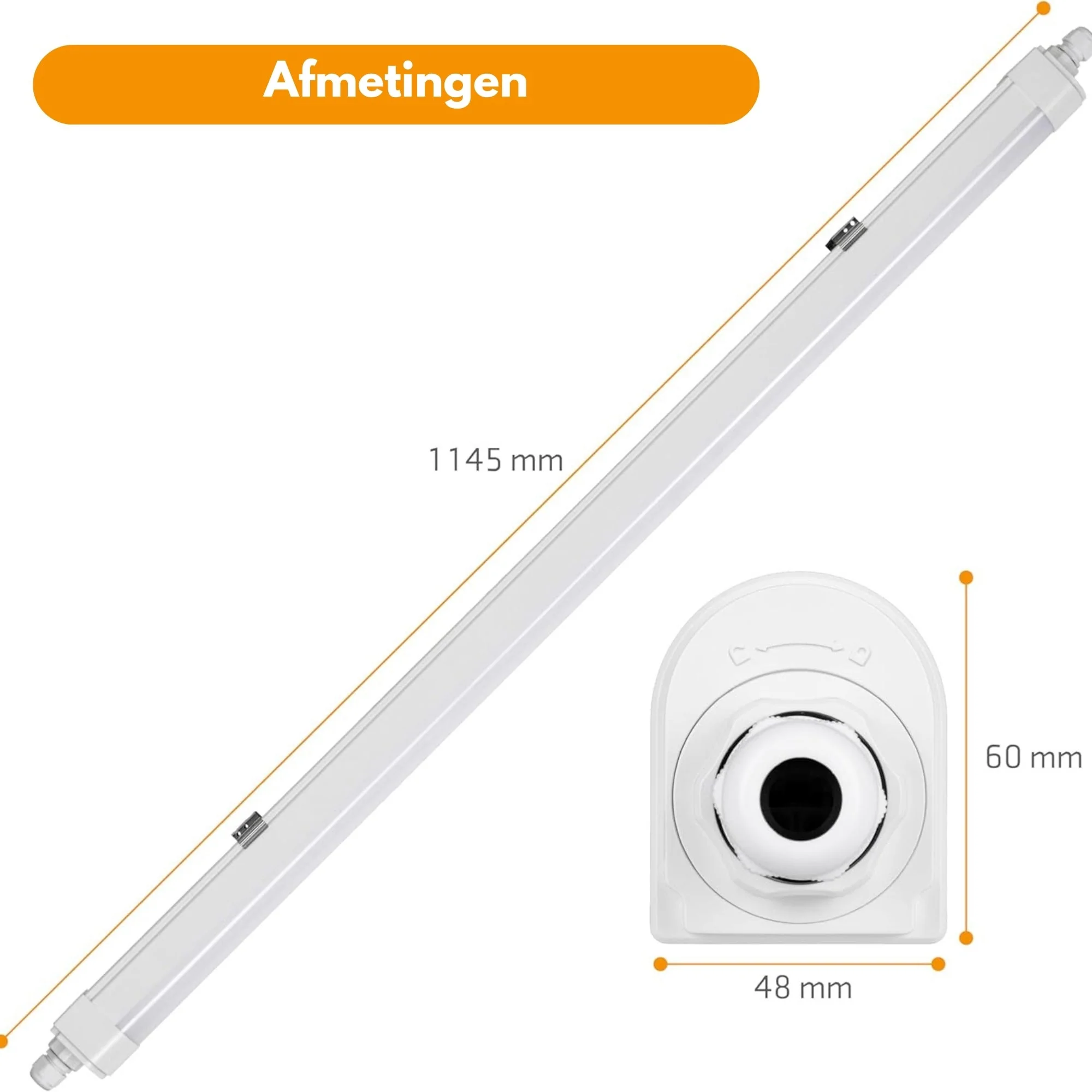 2 PACK - LED's Light LED TL lamp compleet 120 cm - Koppelbaar tot 10 lampen - Waterdicht - IP65 - Image 13