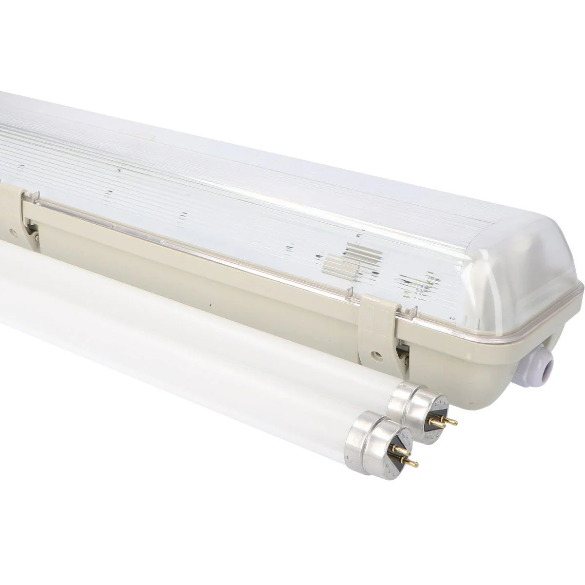 2 PACK - LED's Light LED TL Armatuur licht balk met sensor - incl Dubbele buis 2x14W 120cm 4000K Bewegingssensor en nachtsensor - Waterdicht - 150lm/w - Image 7
