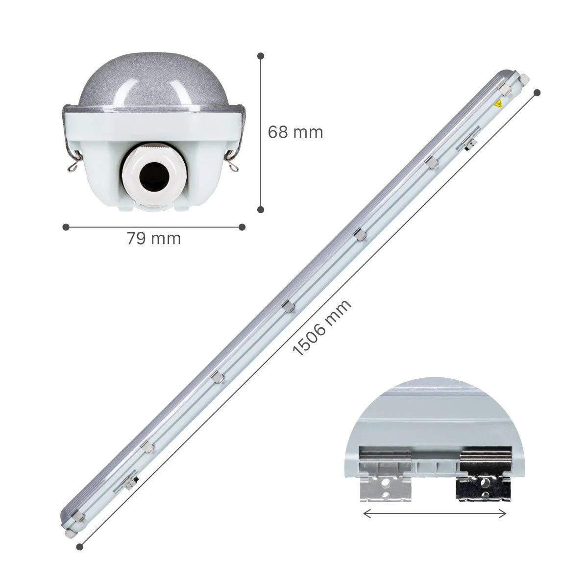 LED's Light PRO Philips LED TL armatuur 150 cm - Met noodaccu - 185lm/w - Energielabel B - 47W 7200lm 4000K - Image 10
