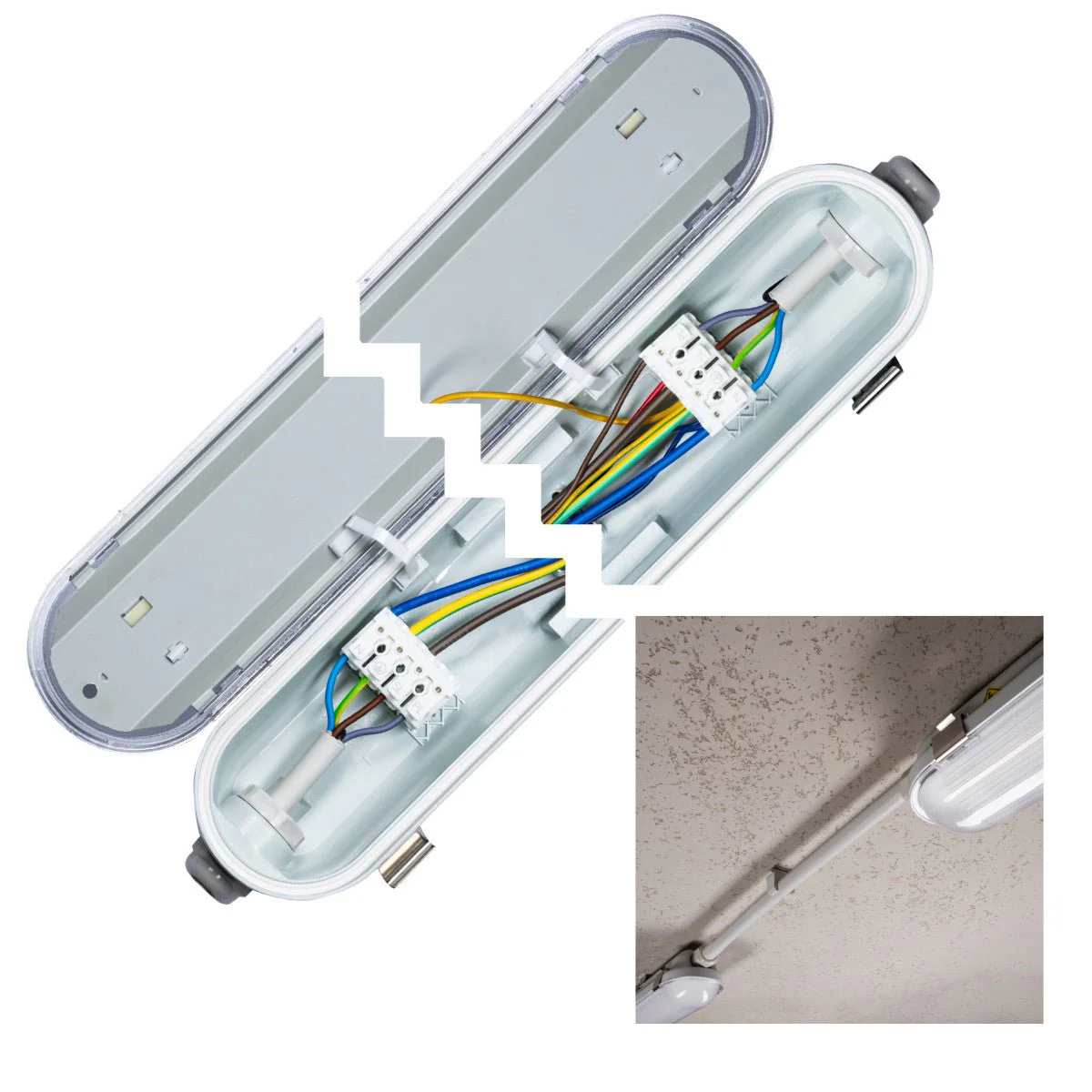 LED's Light PRO Philips LED TL armatuur 150 cm - Met noodaccu - 185lm/w - Energielabel B - 47W 7200lm 4000K - Image 8