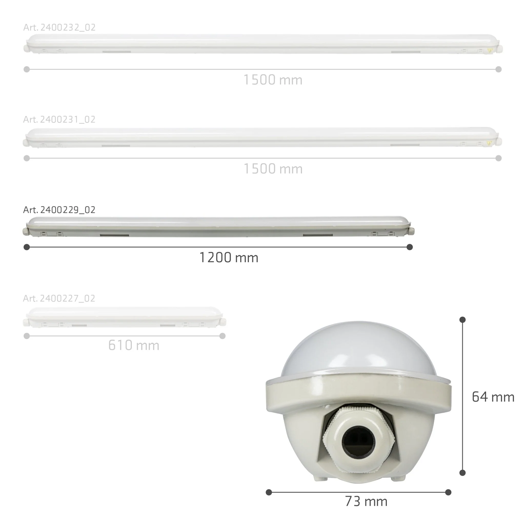 LED's Light Pro Koppelbaar LED TL armatuur compleet 120 cm - Waterdicht - 4640 lm 29W 4000K 160lm/w - Image 9