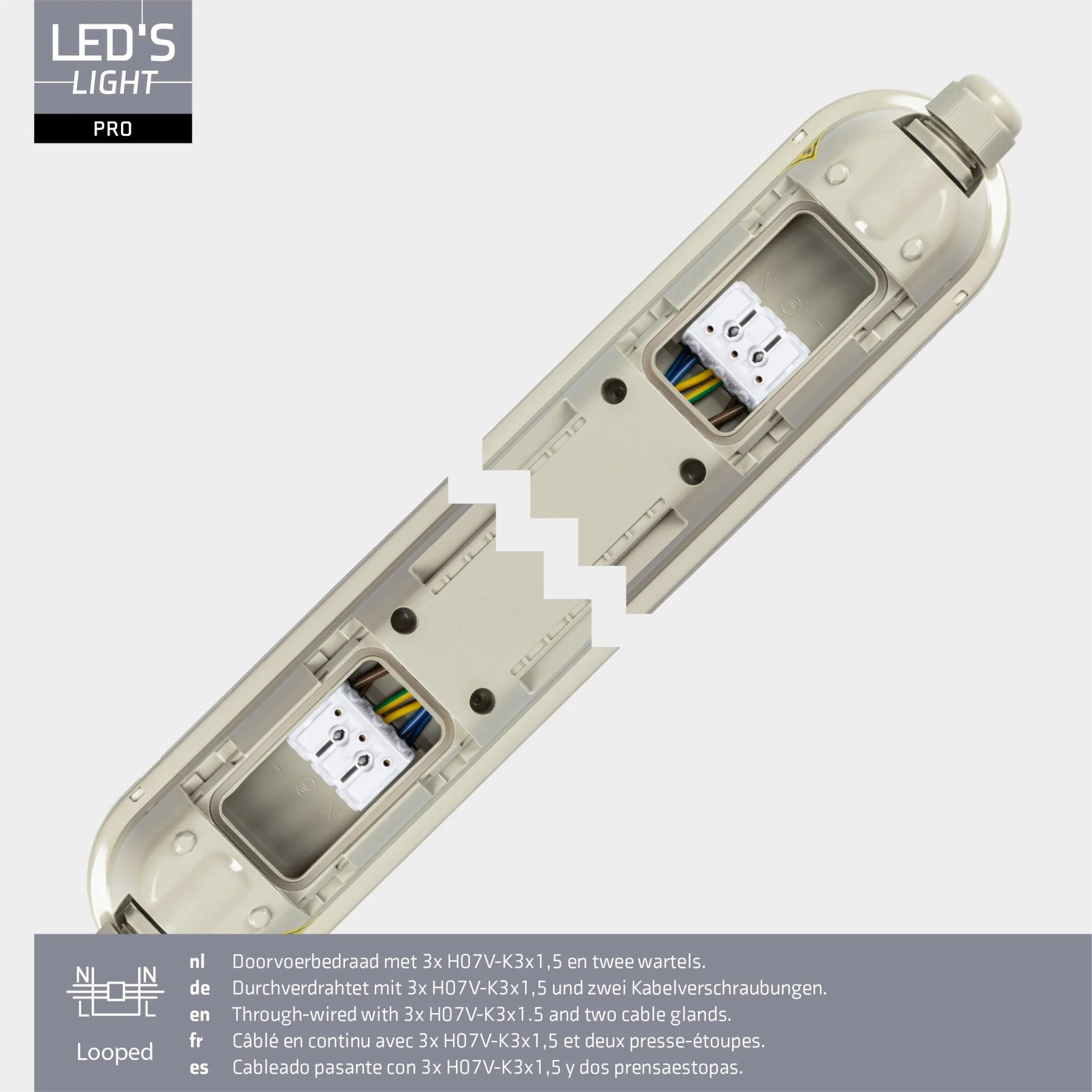 LED's Light Pro Koppelbaar LED TL armatuur compleet 120 cm - Waterdicht - 4640 lm 29W 4000K 160lm/w - Image 13