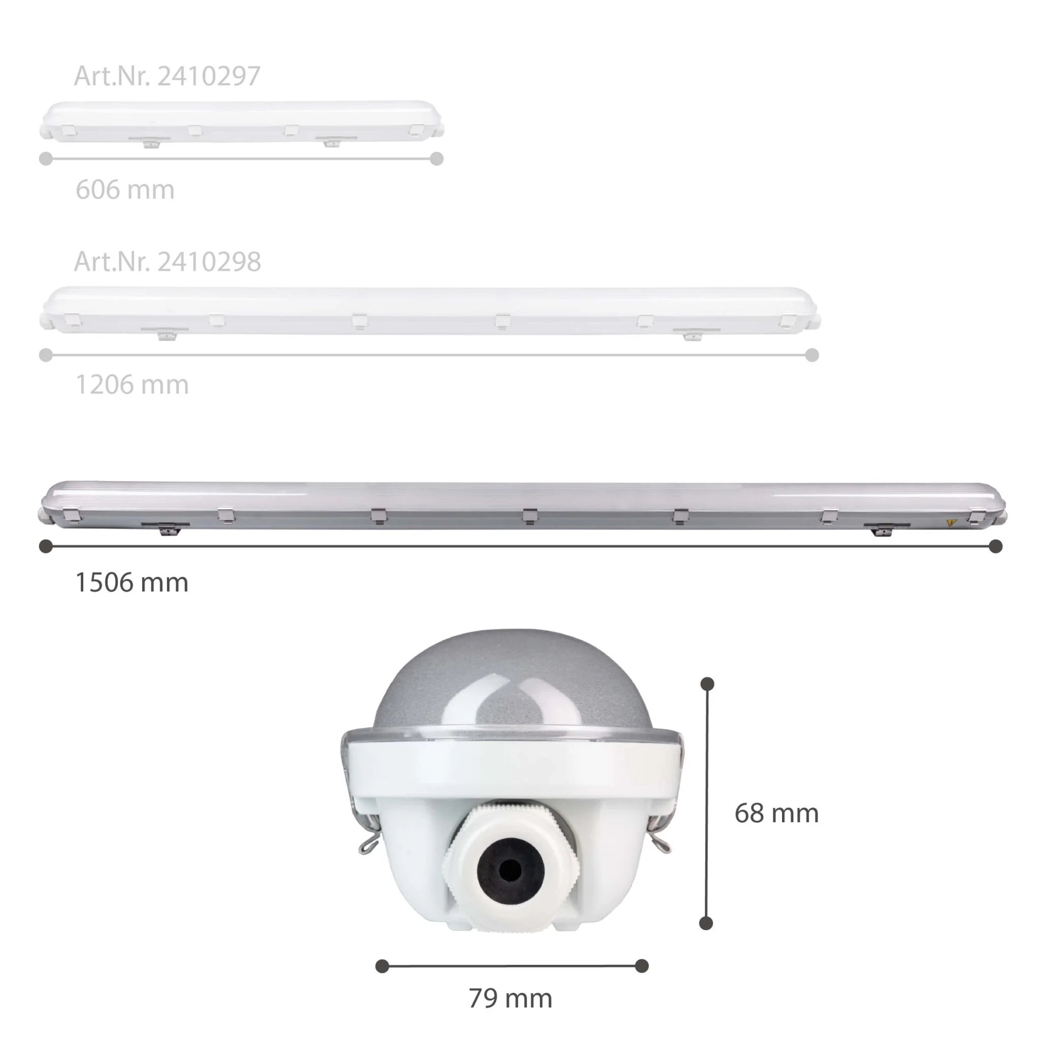 LED's Light Pro Philips Koppelbare TL armatuur 150 cm - 40W - Energielabel B - Dimbaar licht - 7200 lm - 180Lm/W - IP65 - 4000K - IK08 - Image 14