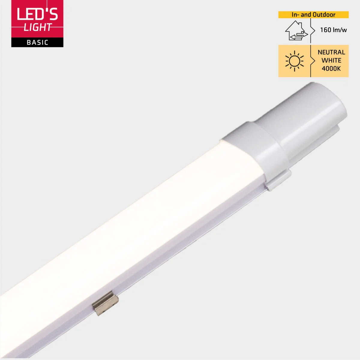 LED's Light TL Licht balk Batten 120 cm - Geschikt voor alle binnen en vochtige ruimtes - 18W - IP65 - IK08 - 1900lm - Image 3