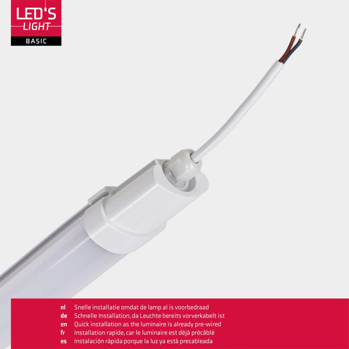 LED's Light TL Licht balk Batten 120 cm - Geschikt voor alle binnen en vochtige ruimtes - 18W - IP65 - IK08 - 1900lm - Image 5