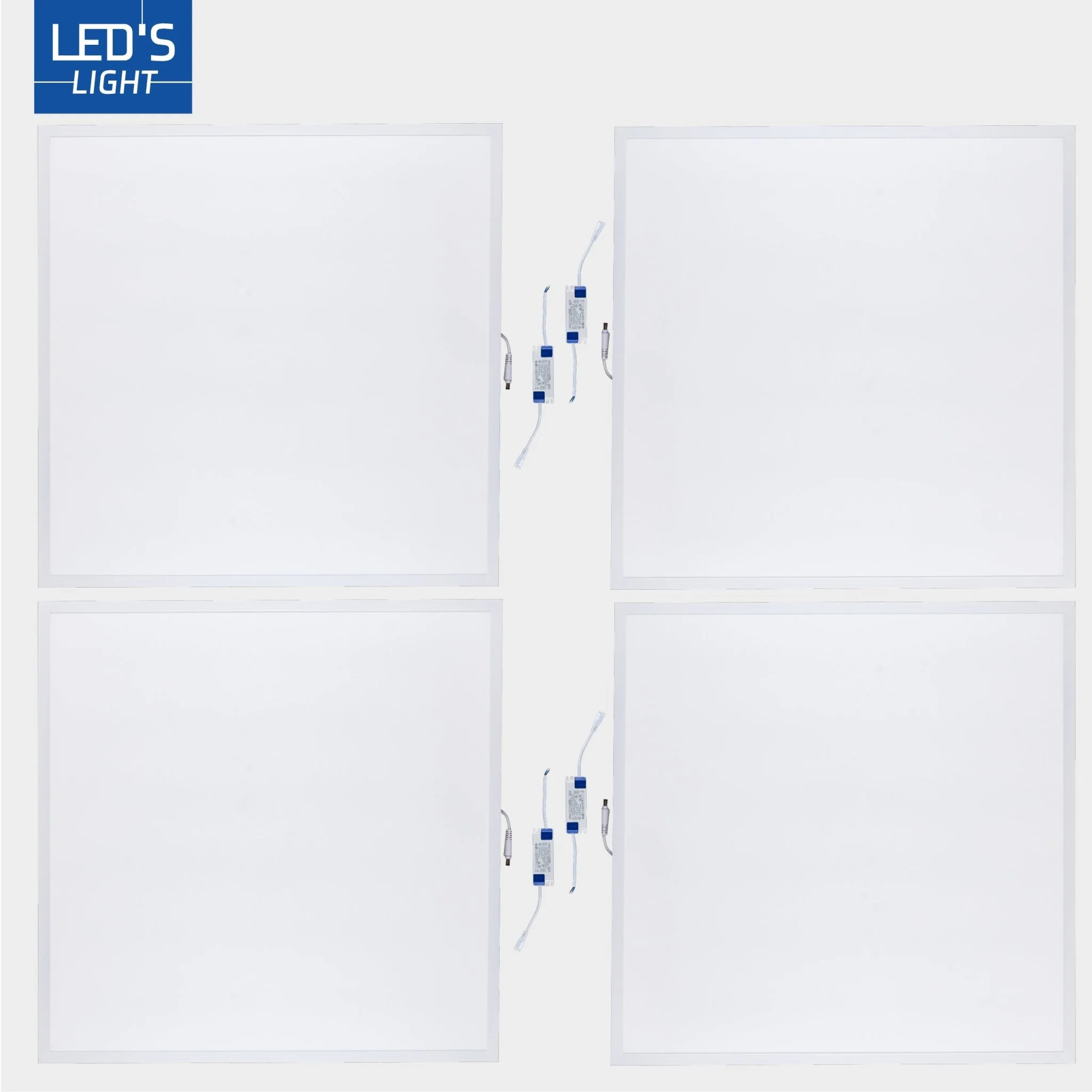 4PACK LED's Light Panelen vierkant 595x595mm - Compleet universeel paneel met driver - 40W - 4 stuks - Image 6