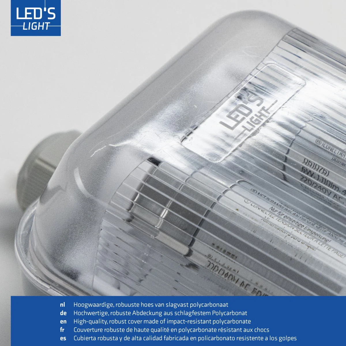 LED's Light Dubbele LED TL lamp 60 cm - compleet met LED buizen - Binnen en buiten - 2200 lm - 2x6W - 4000K - 185lm/w - Energielabel B - Image 6