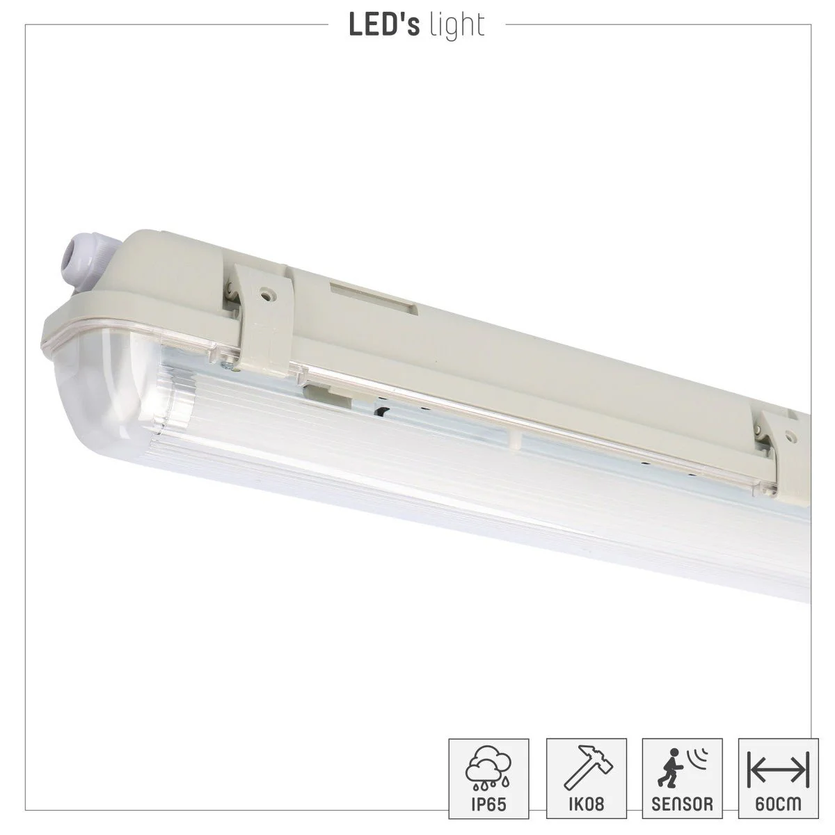 LED's Light LED TL lamp met sensor 150 cm - Bewegingssensor en nachtsensor - Waterdicht - 3100 lm - Image 11