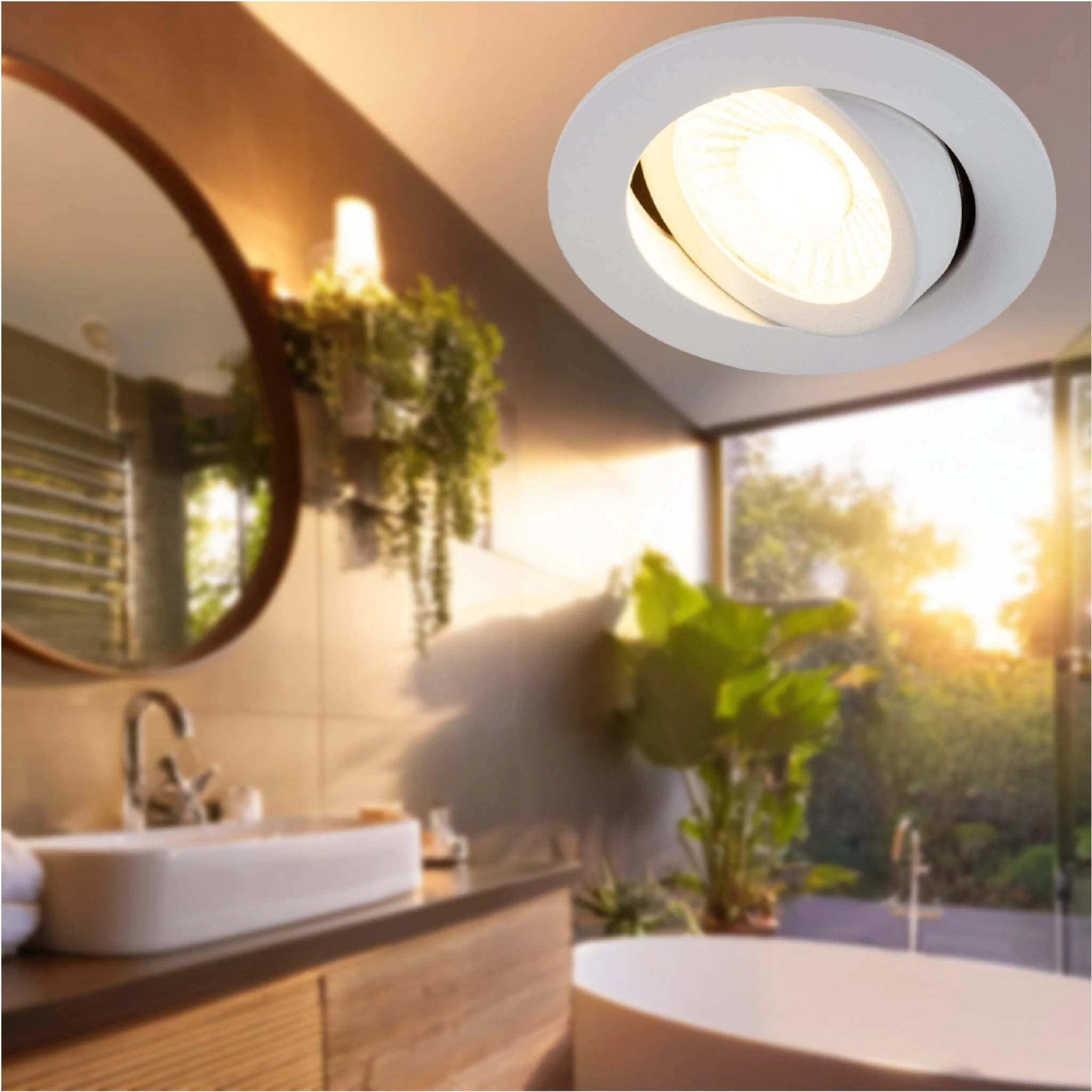 3 PACK - LED's Light PRO downlight inbouwspot Ø 68mm - Spatwaterdicht - Dimbaar - Universeel - Wit - Image 4