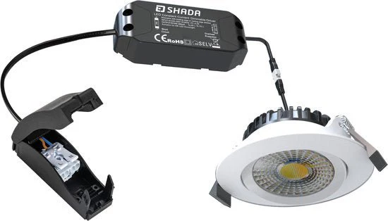 3 PACK - LED's Light PRO downlight inbouwspot Ø 68mm - Spatwaterdicht - Dimbaar - Universeel - Wit - Image 8