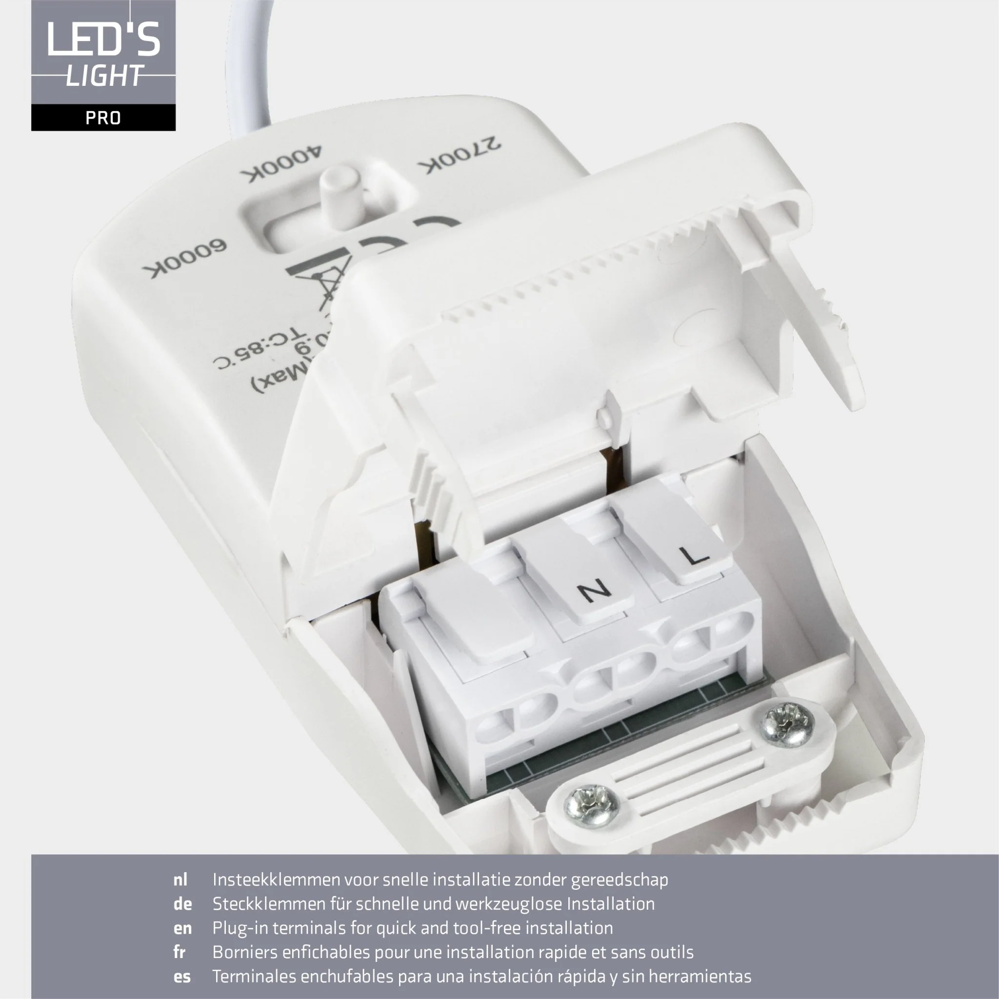 LED's Light PRO Inbouwspot 68 mm - Indoor & Outdoor - 3 lichtkleuren - Dimbaar licht - Wit - Image 7