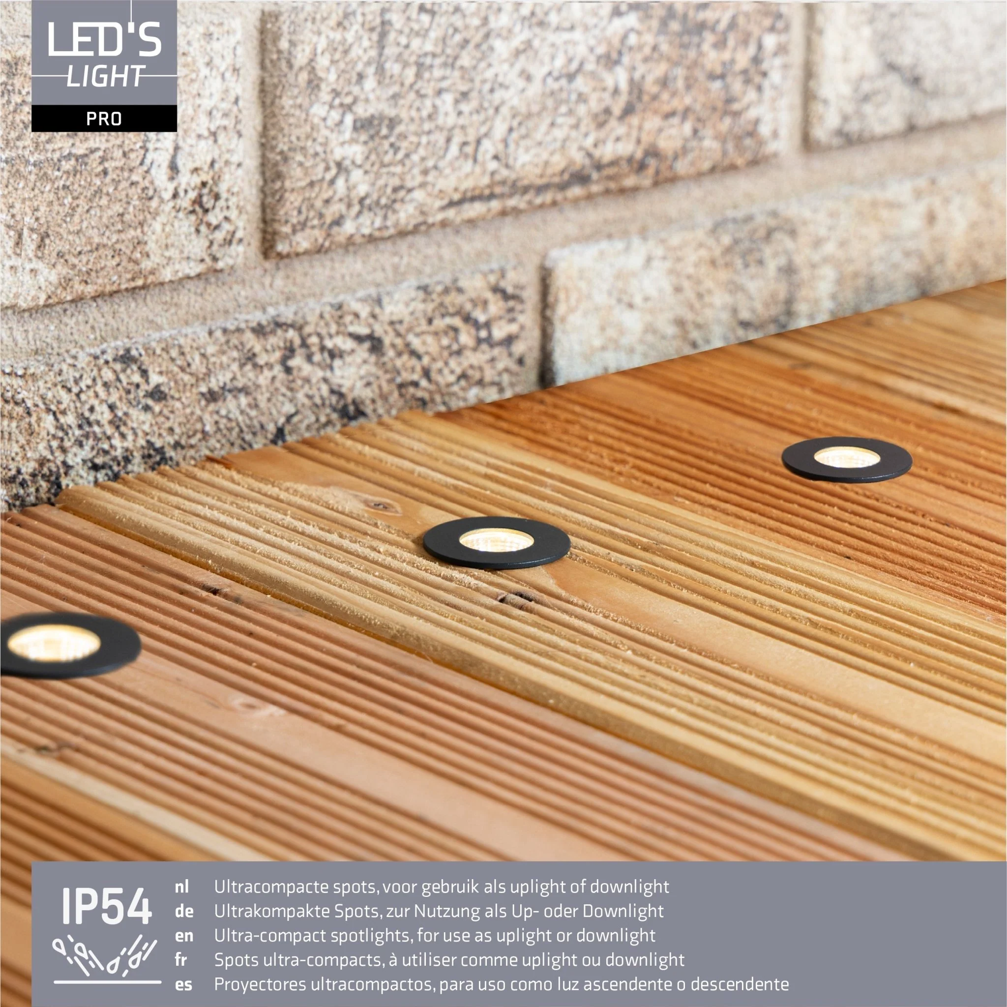 LED's Light PRO mini inbouwspot 3 cm - Voor overkapping, veranda's en inbouwplafonds - Dimbaar - 3 Kleuren plaatjes - Image 8