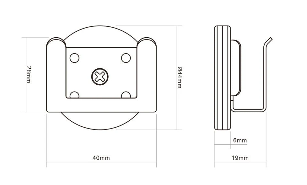 LED's Work LICHTSLANG Accessoire - Magneet - 19mm Ø47mm - Zwart - Image 5