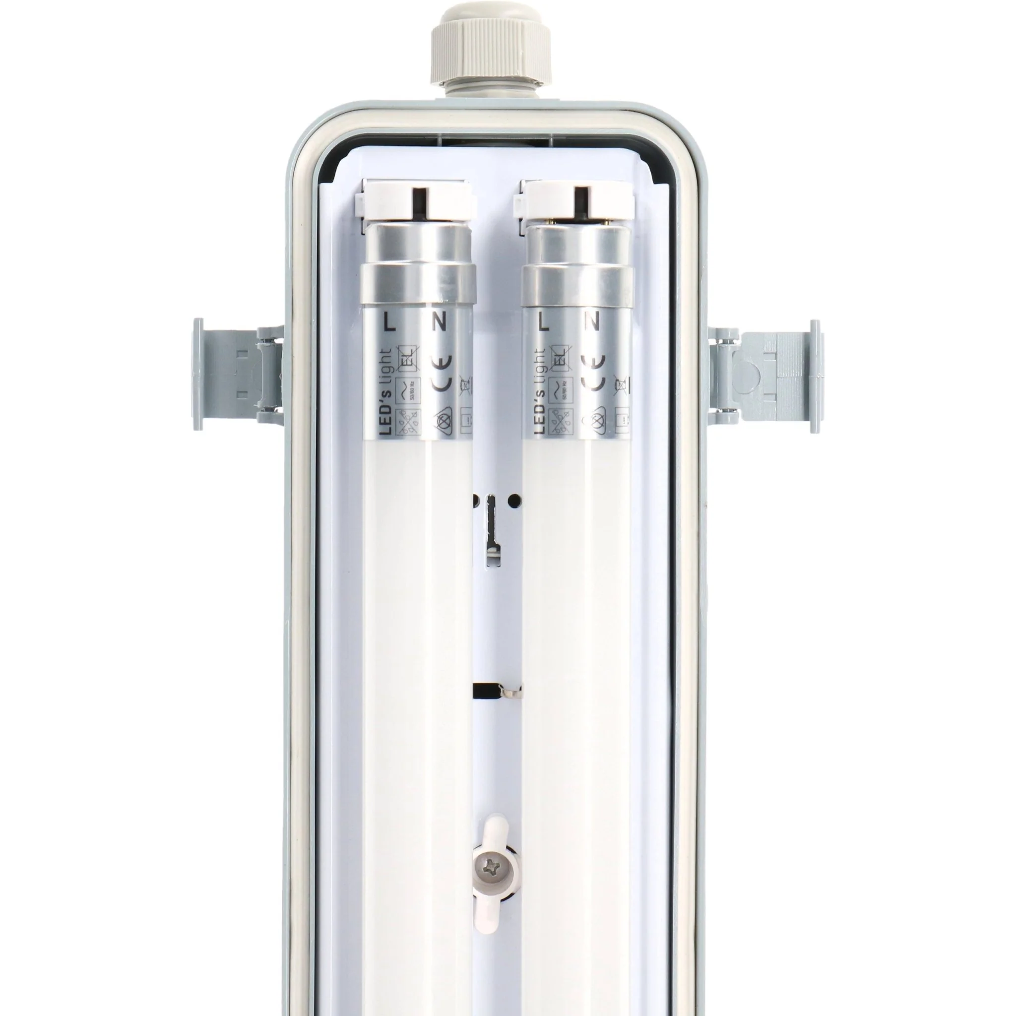LED's Light Dubbele LED TL lamp 60 cm - compleet met LED buizen - Binnen en buiten - 2200 lm - 2x6W - 4000K - 185lm/w - Energielabel B - Image 12