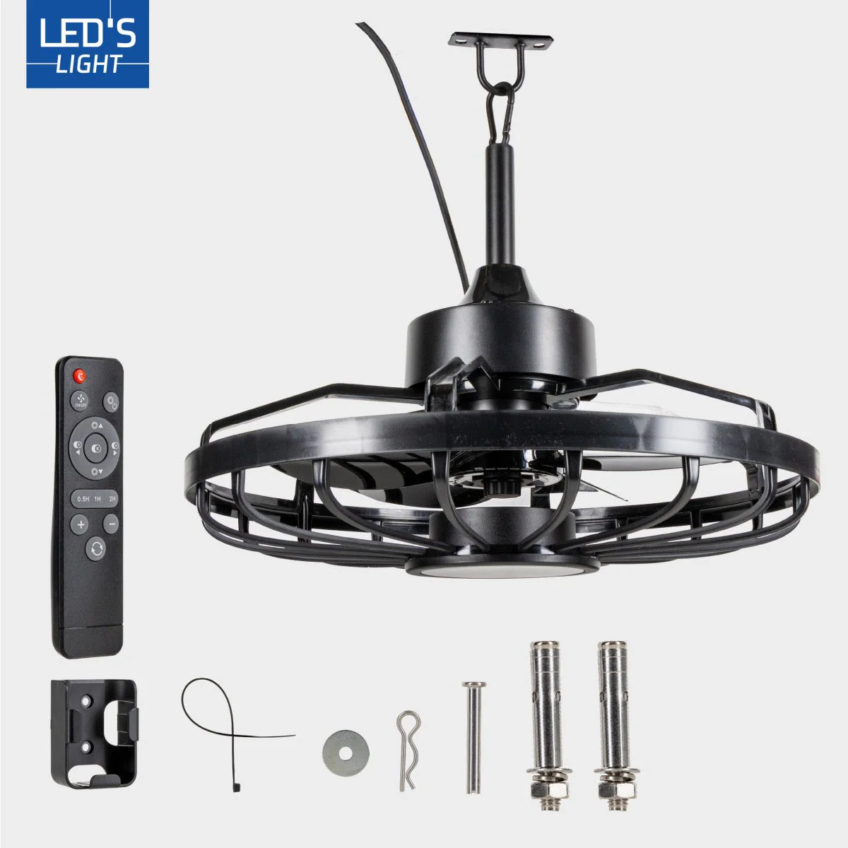 All-weather plafondlamp met ventilator – Ideaal voor veranda/overkapping en buiten/binnen ruimtes - Image 12
