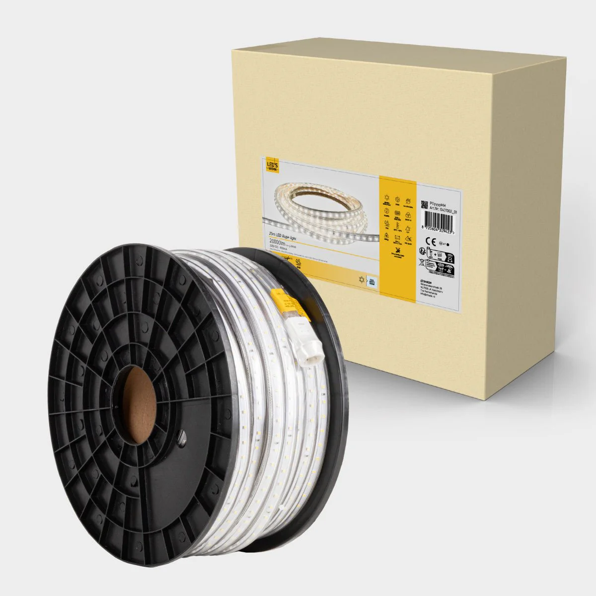 LED's Work LED's Lichtslang LED Rope 25 meter bouwverlichting - Verlengbaar tot 75 meter - 20.000 lm - Image 5