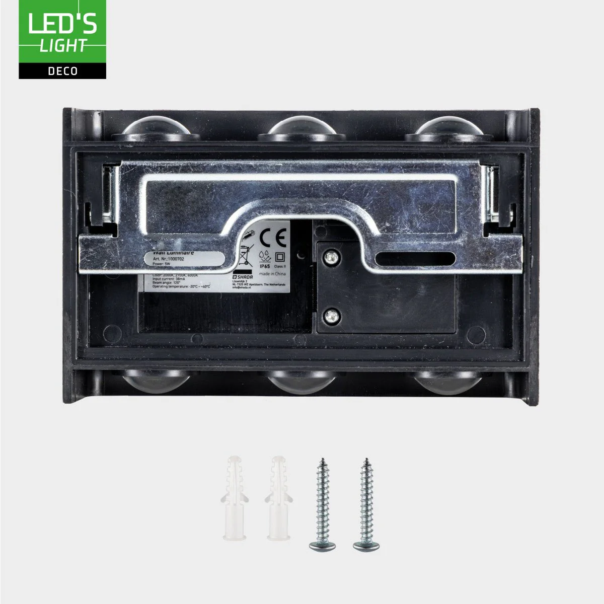 Buitenlamp met Lichtbron - Wandarmatuur - 450lm 2000K/2700K/4000K - Zwart - IP65 - Image 11