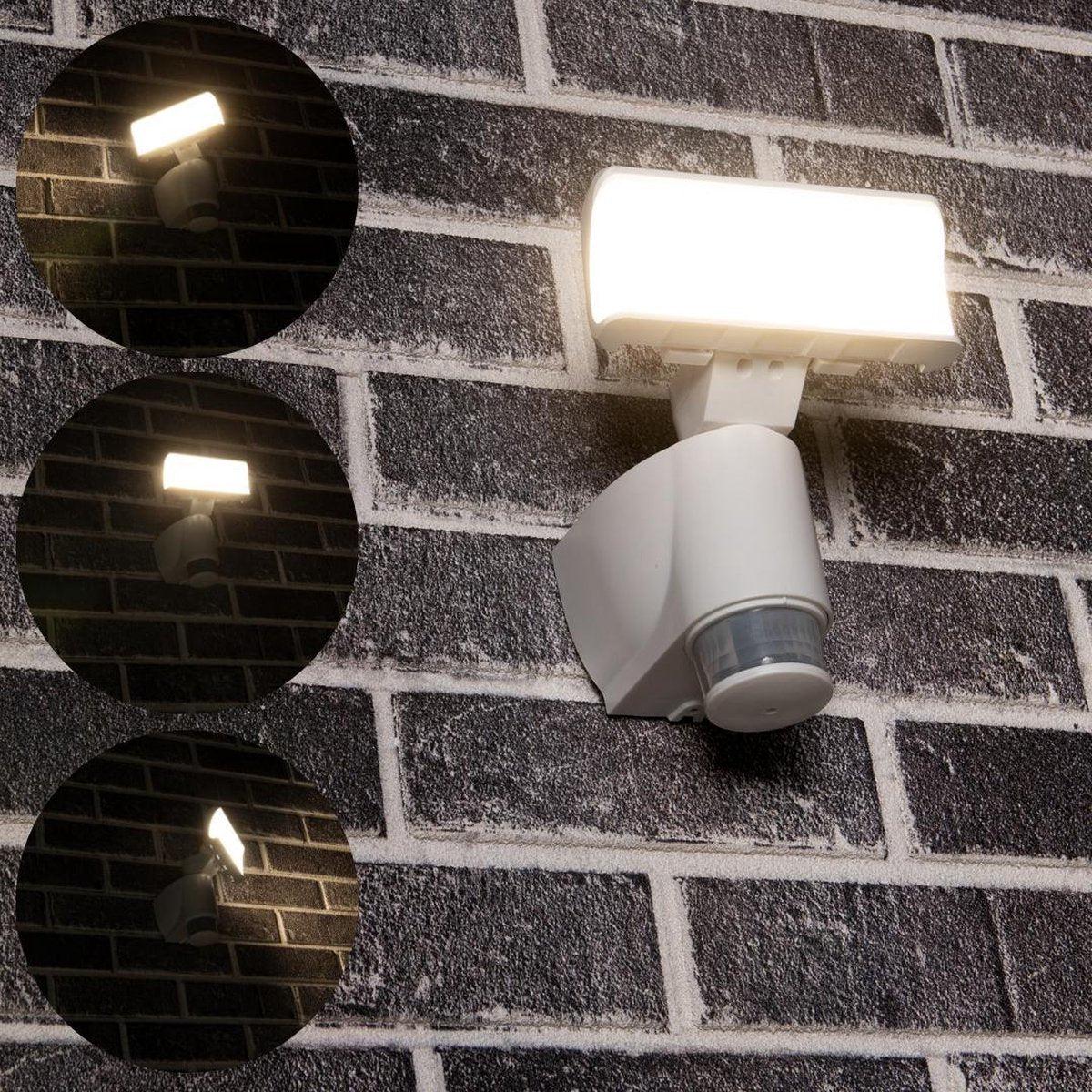 LED Buitenlamp met bewegingssensor - Licht volgt beweging - Kantelbaar - IP44 - Wit - Image 16