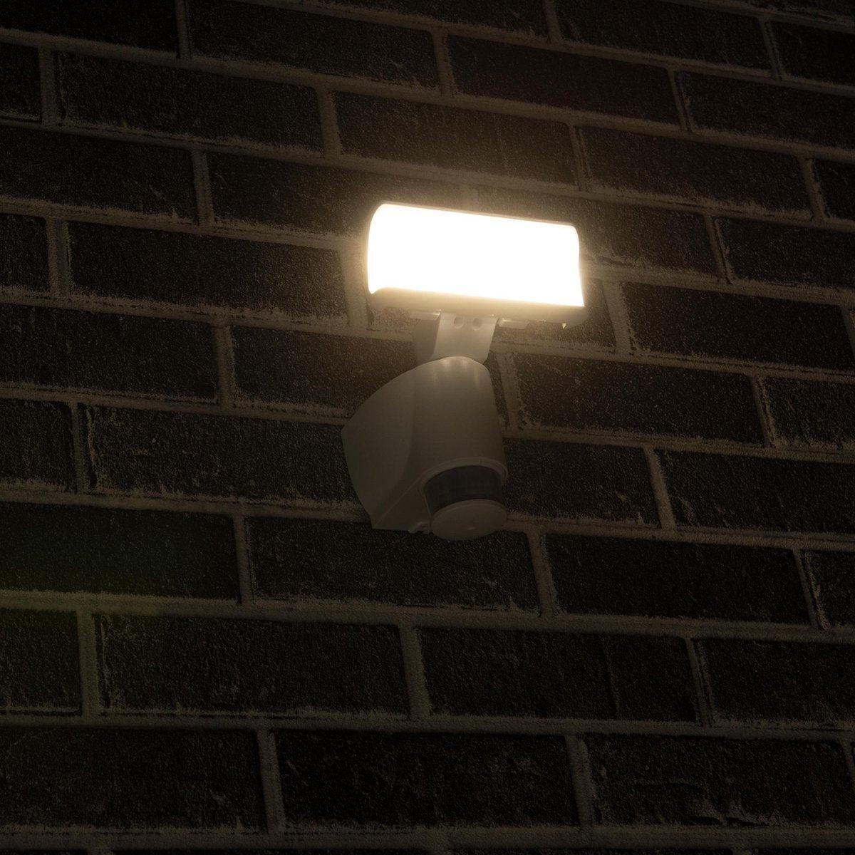 LED Buitenlamp met bewegingssensor - Licht volgt beweging - Kantelbaar - IP44 - Wit - Image 4