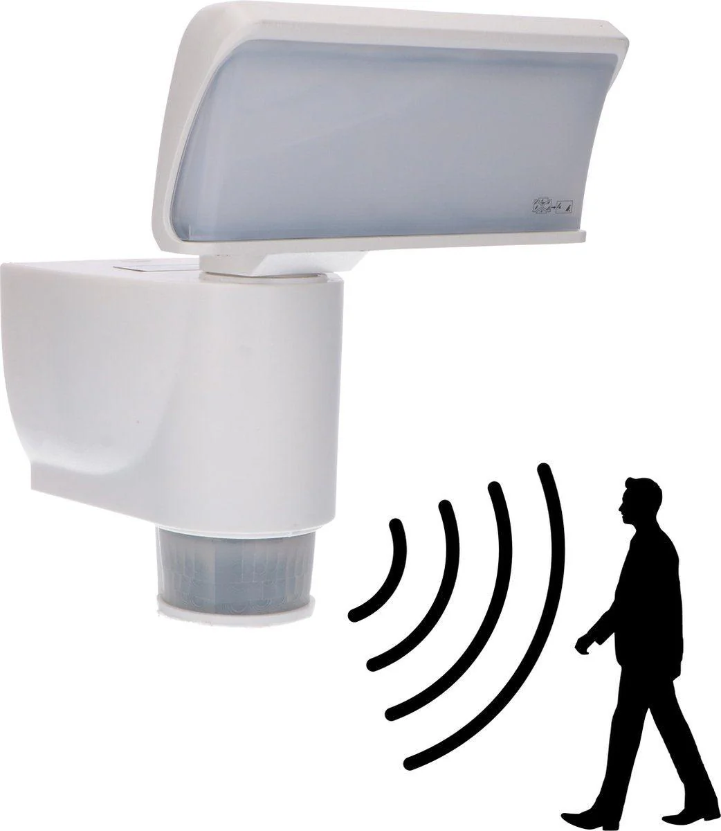 LED Buitenlamp met bewegingssensor - Licht volgt beweging - Kantelbaar - IP44 - Wit - Image 5