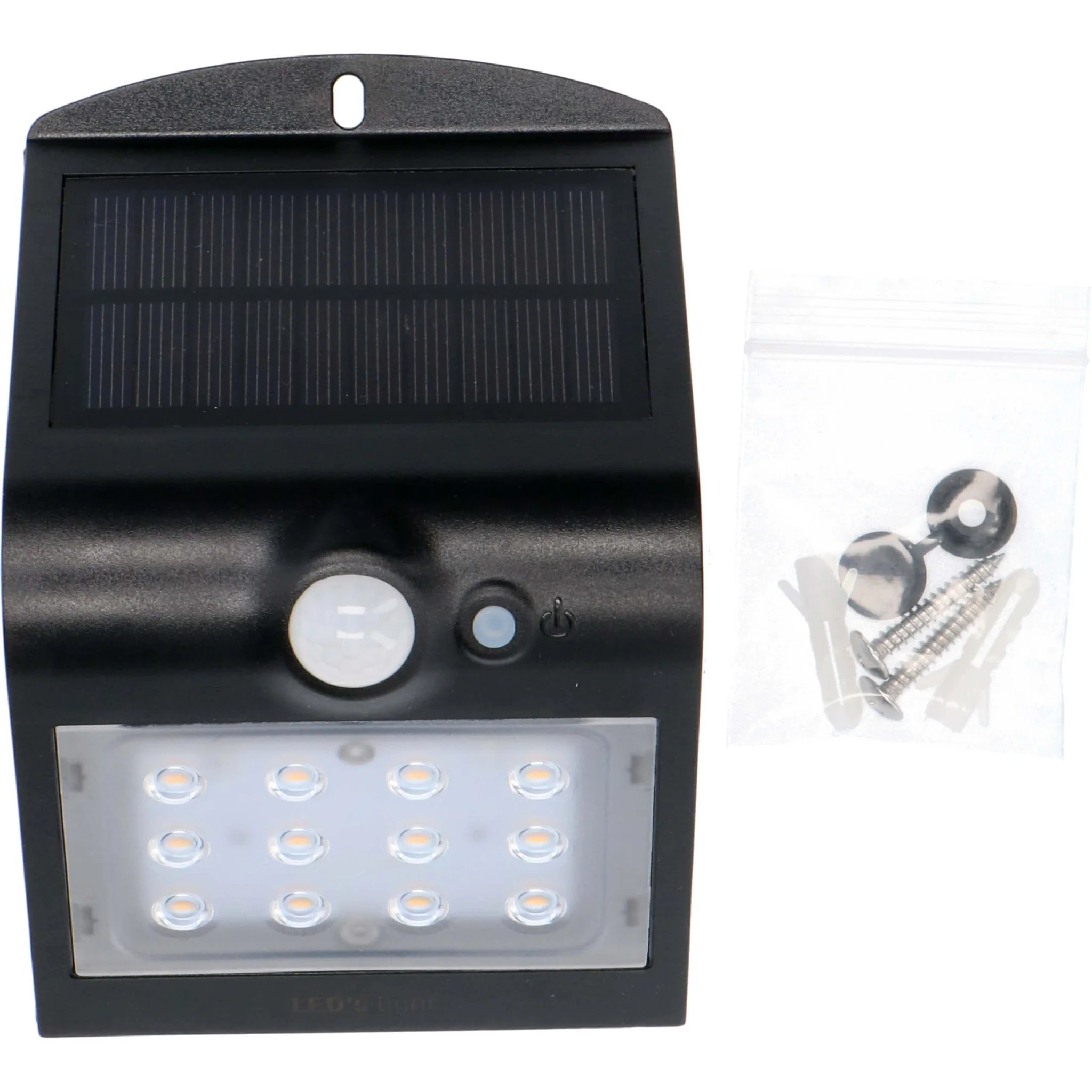 LED's Light Solar LED Buitenlamp met Bewegingssensor 220 - 3 lichtstanden - Automatisch aan/uit - Zwart - Image 5