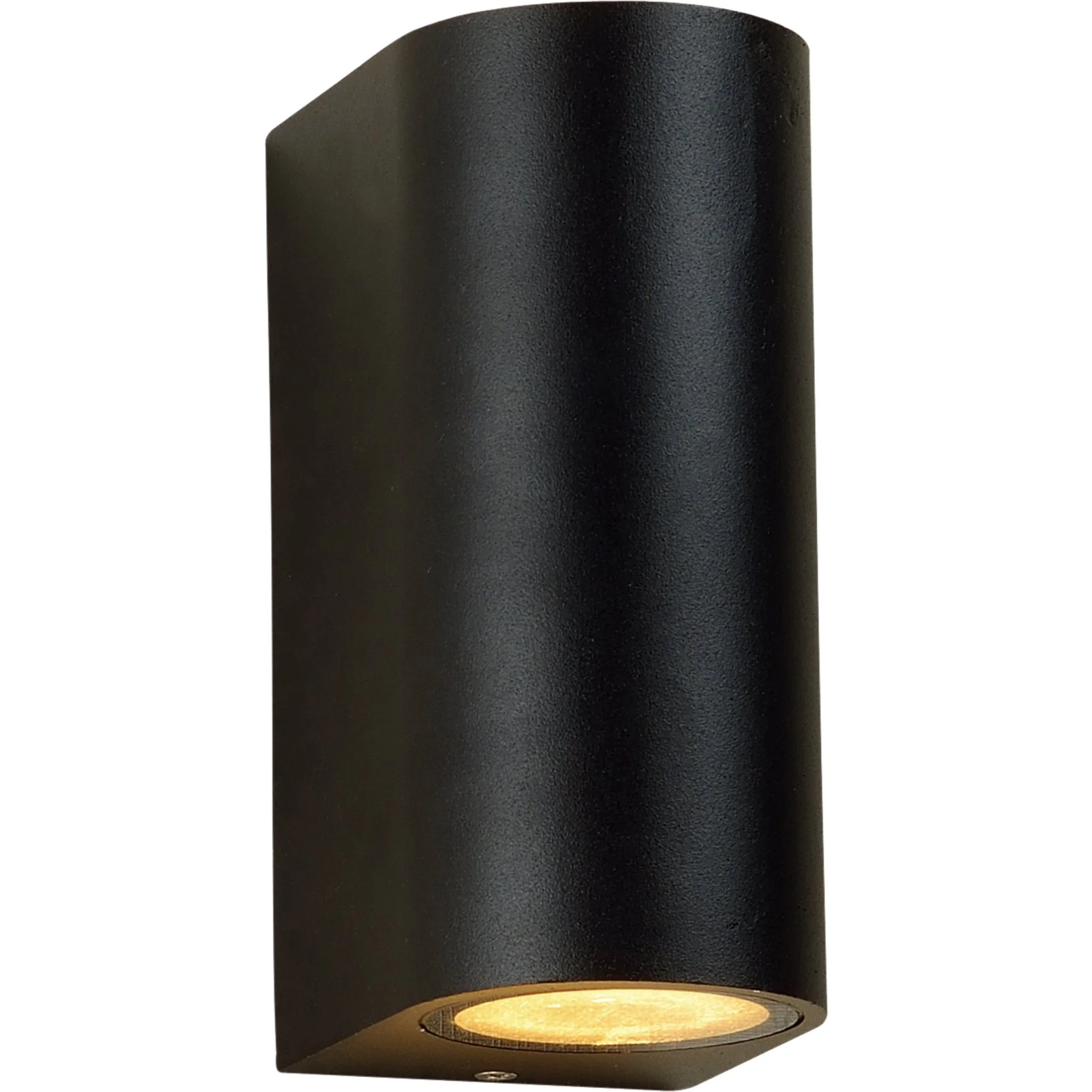 LED's Light LED Wandlamp buiten - Cilinder met 2 x GU10 fitting - Model Sapri - IP44 - Zwart - Image 2