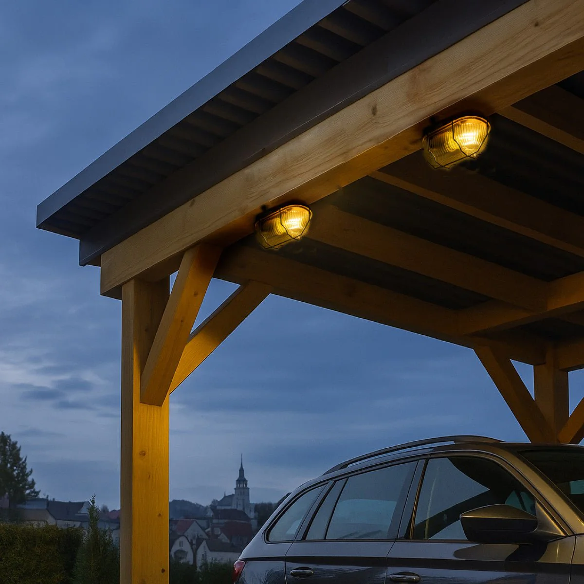 Buitenlamp Wandarmatuur Bulkhead IP44 – Grijs – Zonder Lichtbron – E27 - Image 3