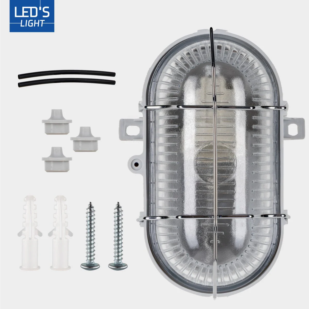 Buitenlamp Wandarmatuur Bulkhead IP44 – Grijs – Zonder Lichtbron – E27 - Image 7