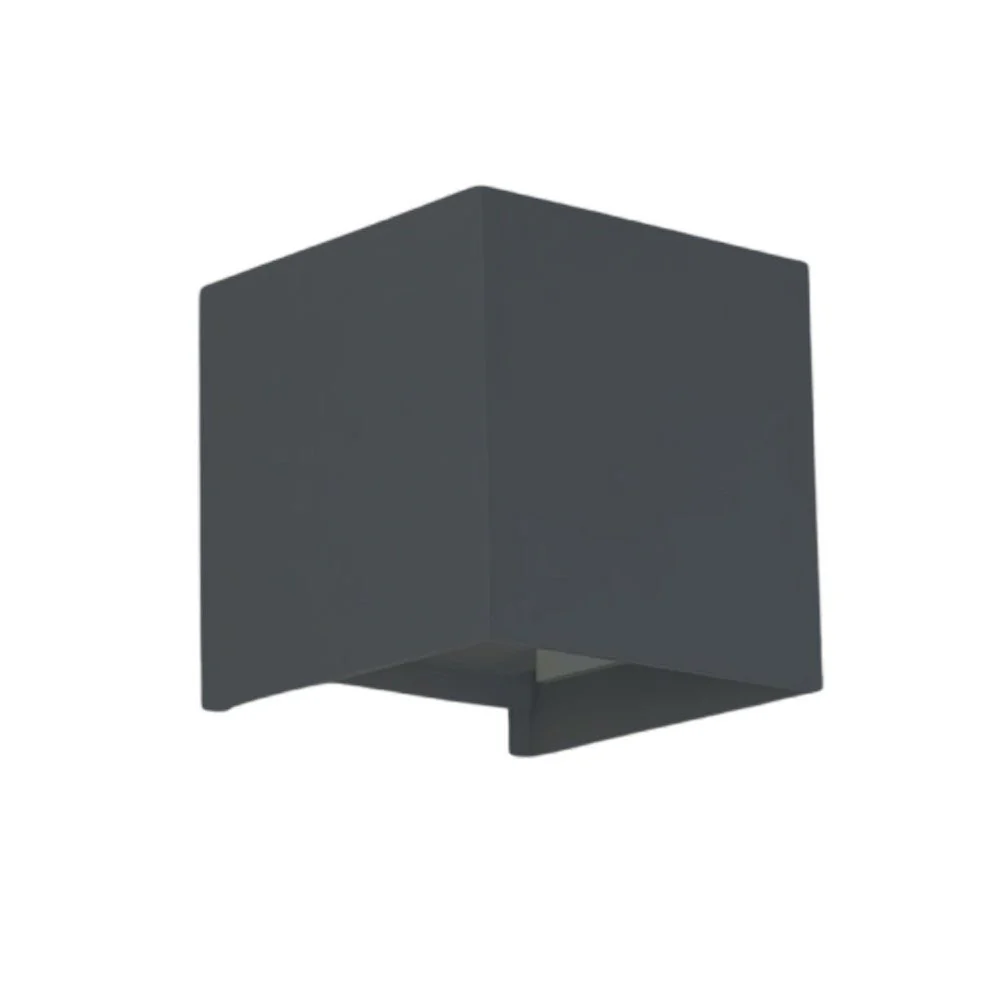 Lumo Cube Antraciet - Wandarmatuur zonder lichtbron - Excl 1xG9 - IP65 - Image 3