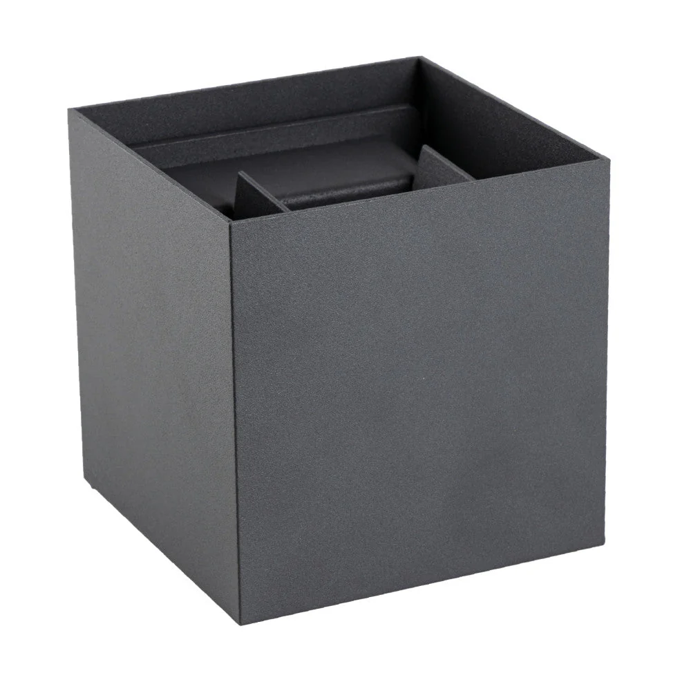 Lumo Cube Antraciet - Wandarmatuur zonder lichtbron - Excl 1xG9 - IP65 - Image 4