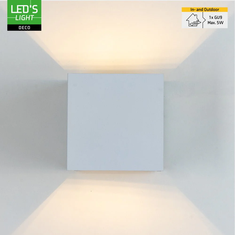 Lumo Cube Wit - Wandarmatuur zonder lichtbron - Excl 1xG9 - IP65 - Image 5