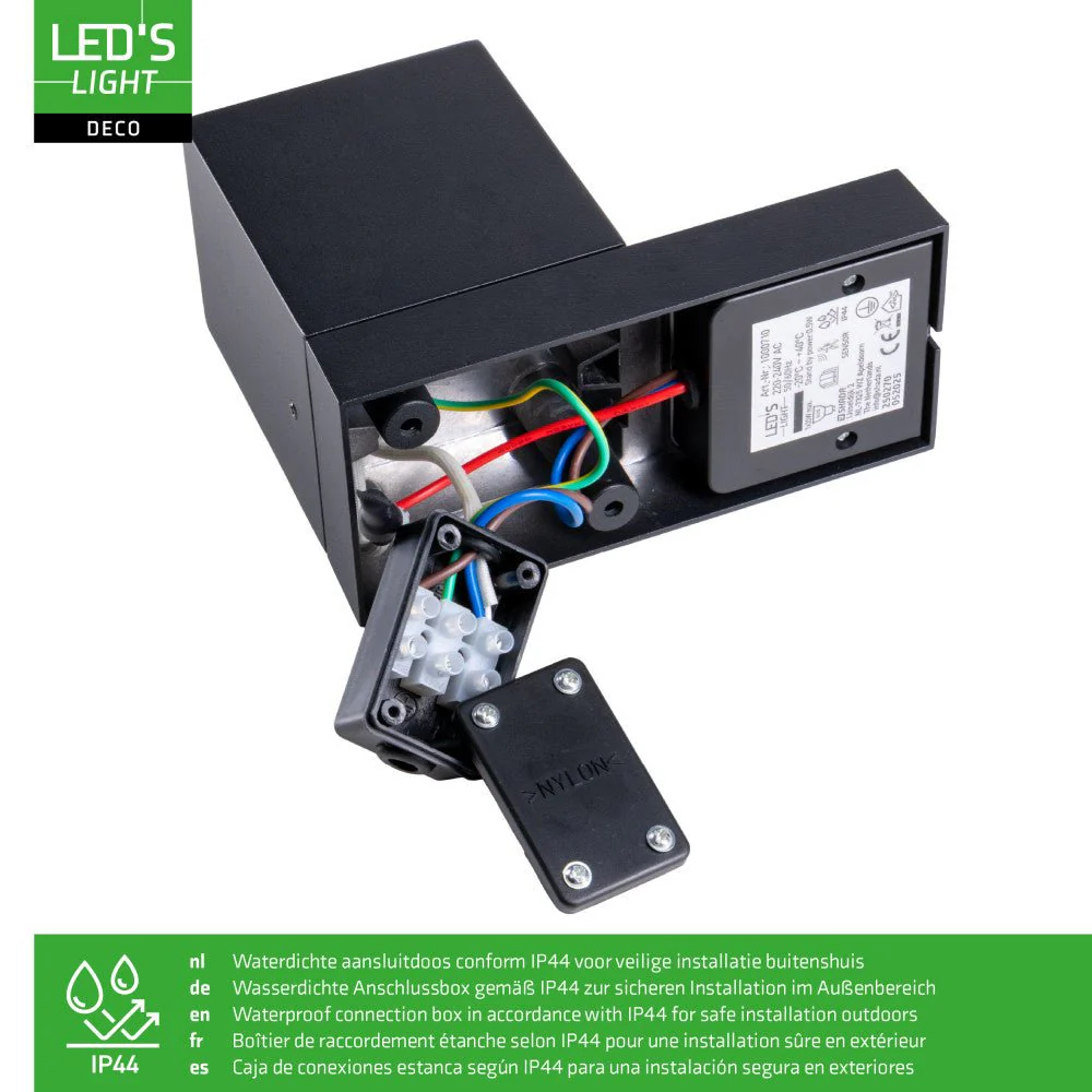 NØRD Down Sensor - Aluminium - 1xGU10 - Zwart - IP44 - Image 9