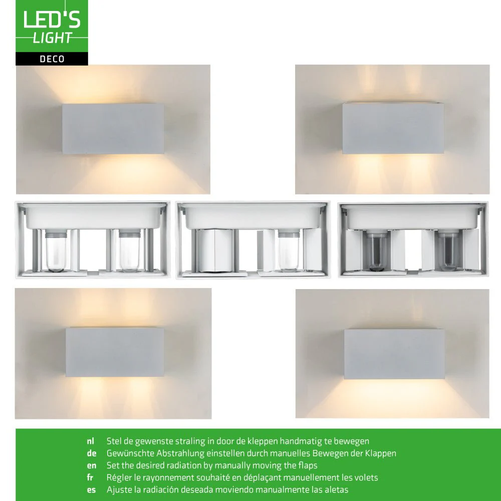 Lumo Recta Wit - Wandarmatuur zonder lichtbron - Excl 2xG9 - IP65 - Image 10
