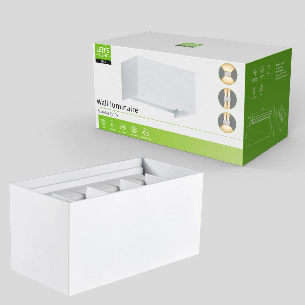 Lumo Recta Wit - Wandarmatuur zonder lichtbron - Excl 2xG9 - IP65 - Image 7
