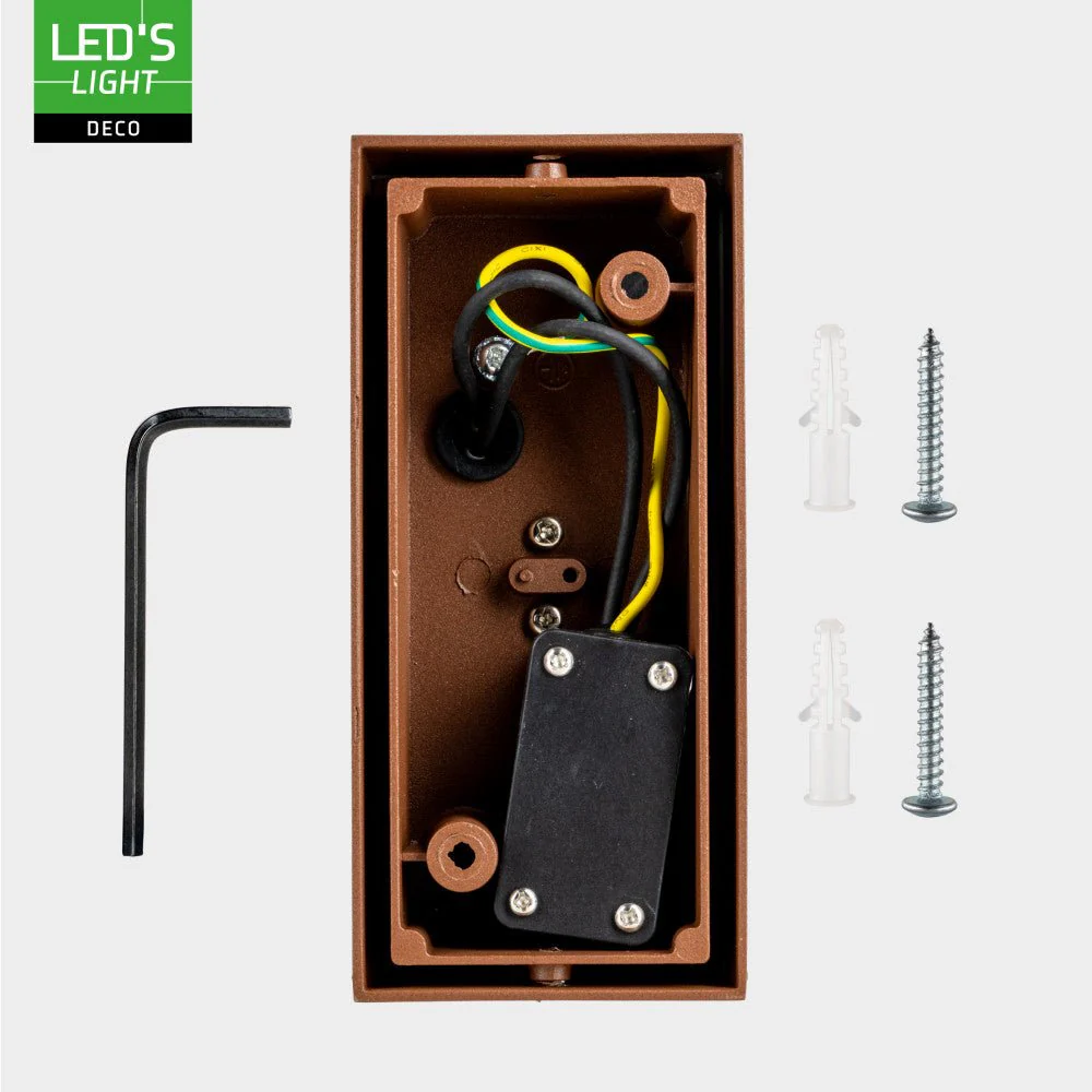 LED's Light Roestkleurige buitenlamp - IP44 - Excl 2x GU10 - Wandlamp - Image 6