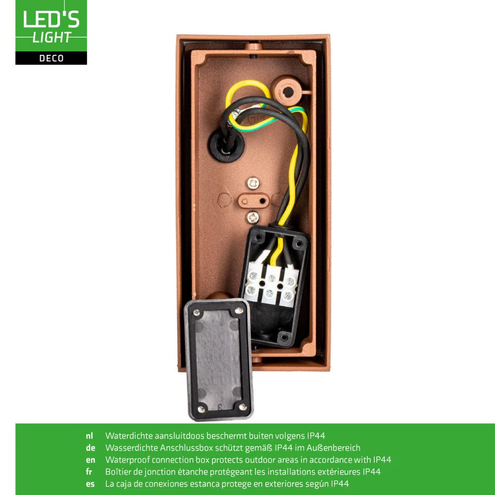 LED's Light Roestkleurige buitenlamp - IP44 - Excl 2x GU10 - Wandlamp - Image 8